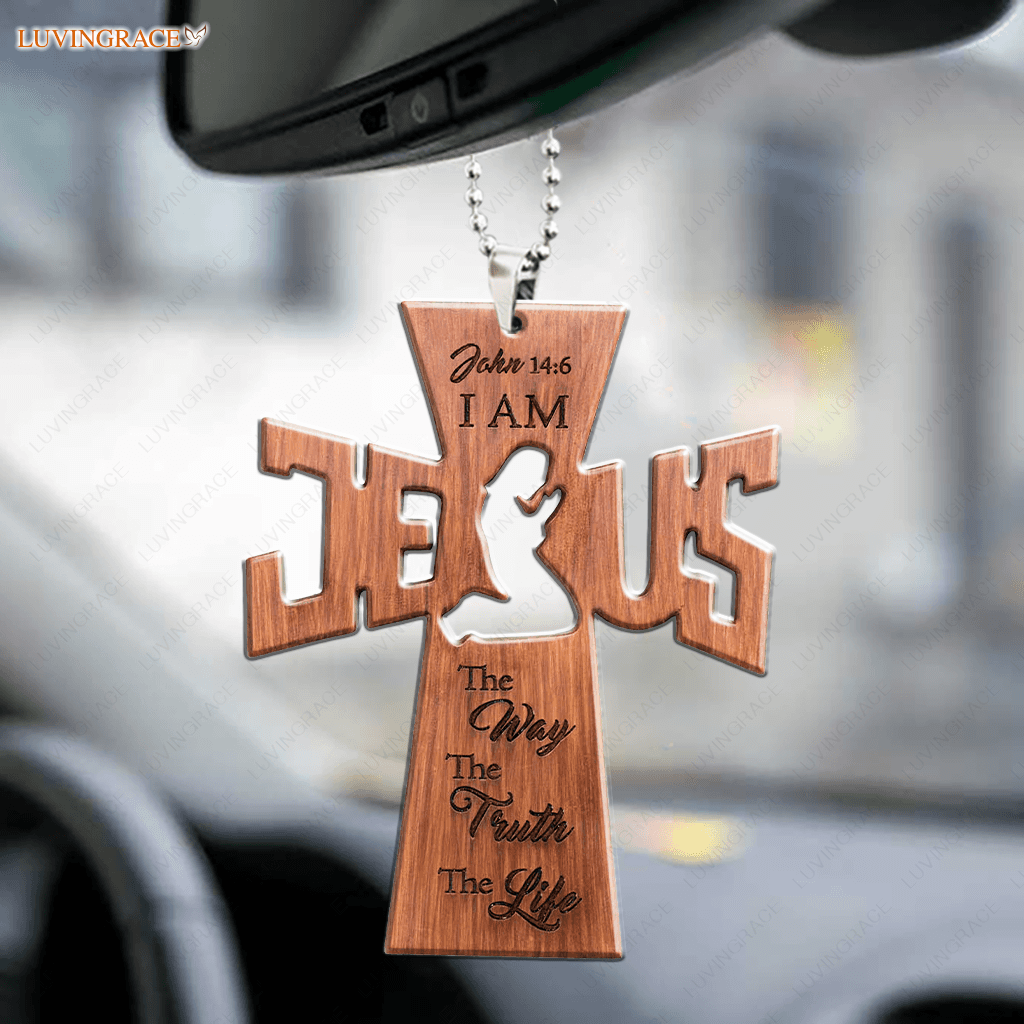 The Way Truth Life Jesus Cross Ornament