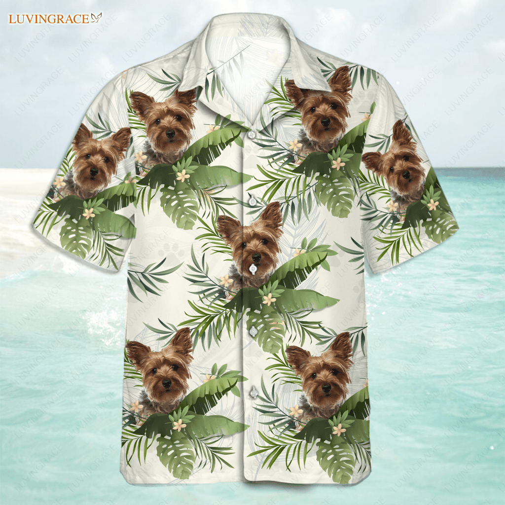 Tropical Summer Hawaii Upload Image Family Dog Cat - Personalized Custom Unisex Hawaiian Shirt