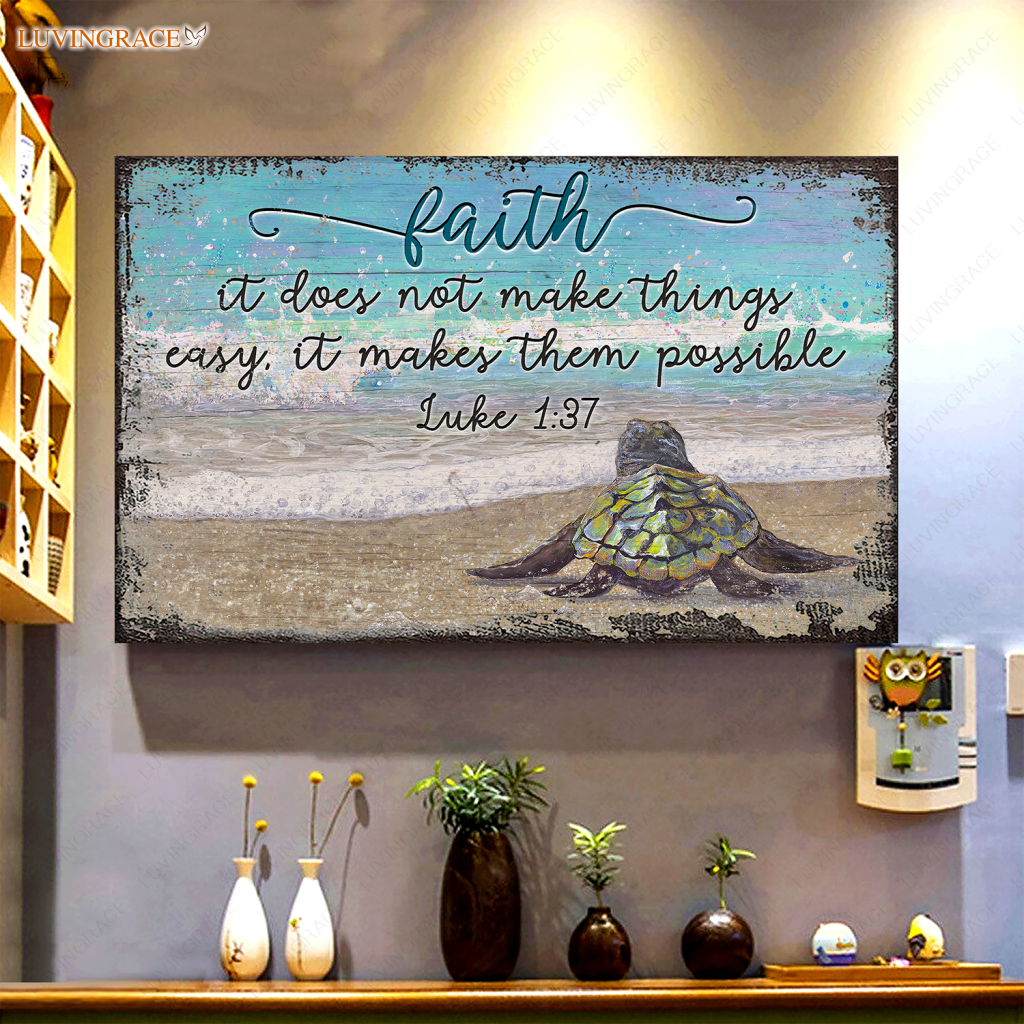 Turtle Faith Wall Art