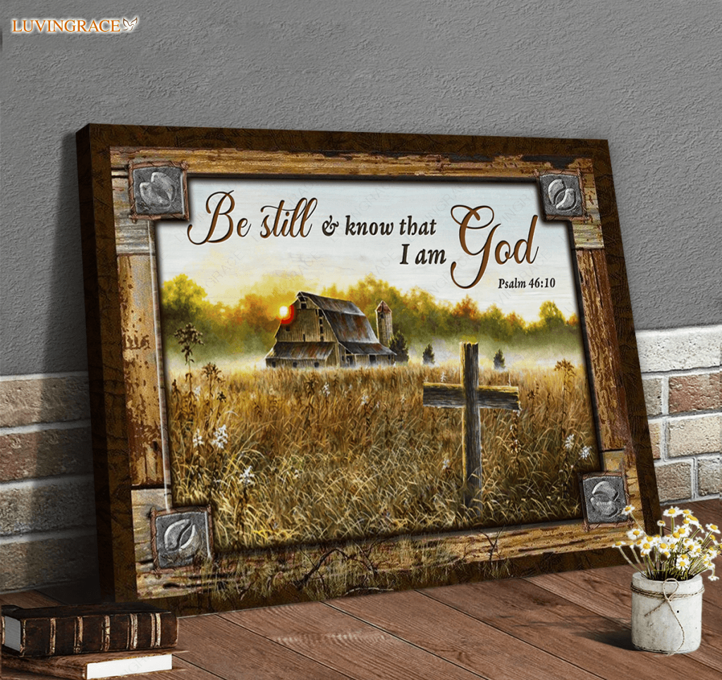 Vintage View Be Still Wall Art