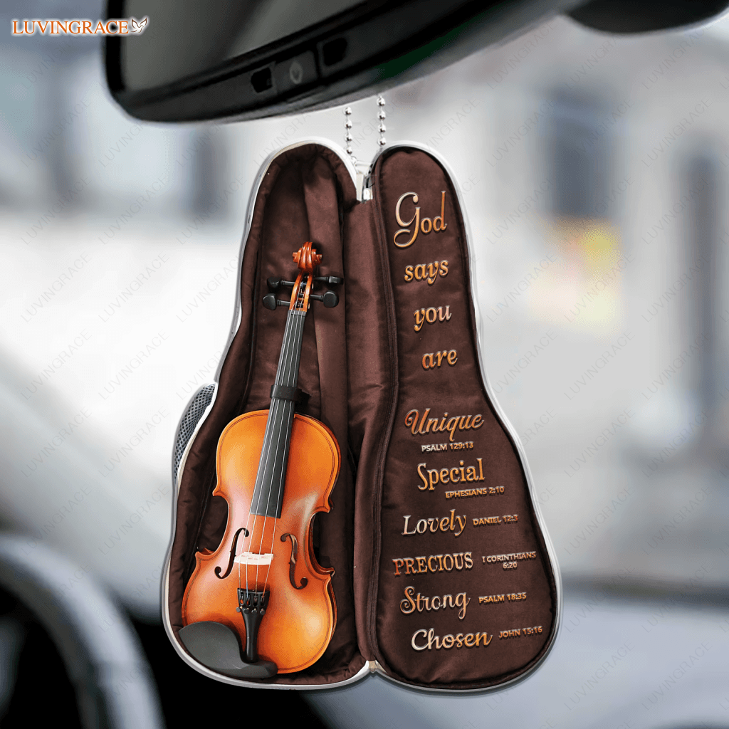 Violin Bag God Says You Are Ornament