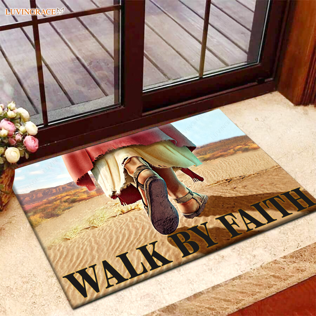 Walk By Faith Doormat