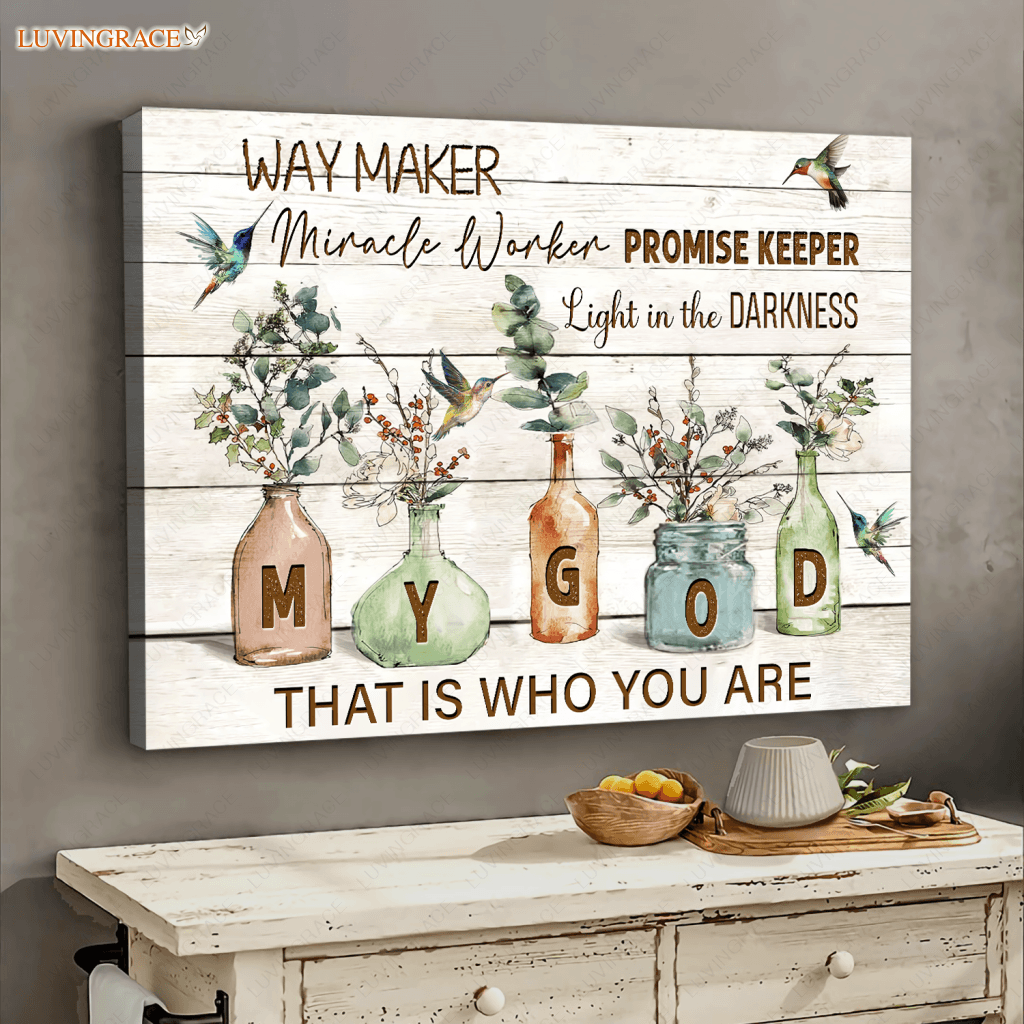 Way Maker Miracle Worker Promise Keeper Wall Art