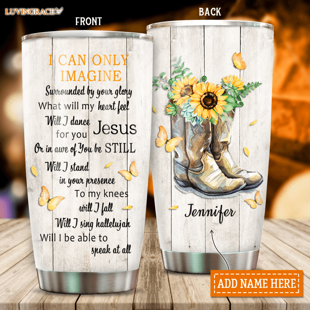 Yellow Boots By Glory Personalized Tumbler Tumbler