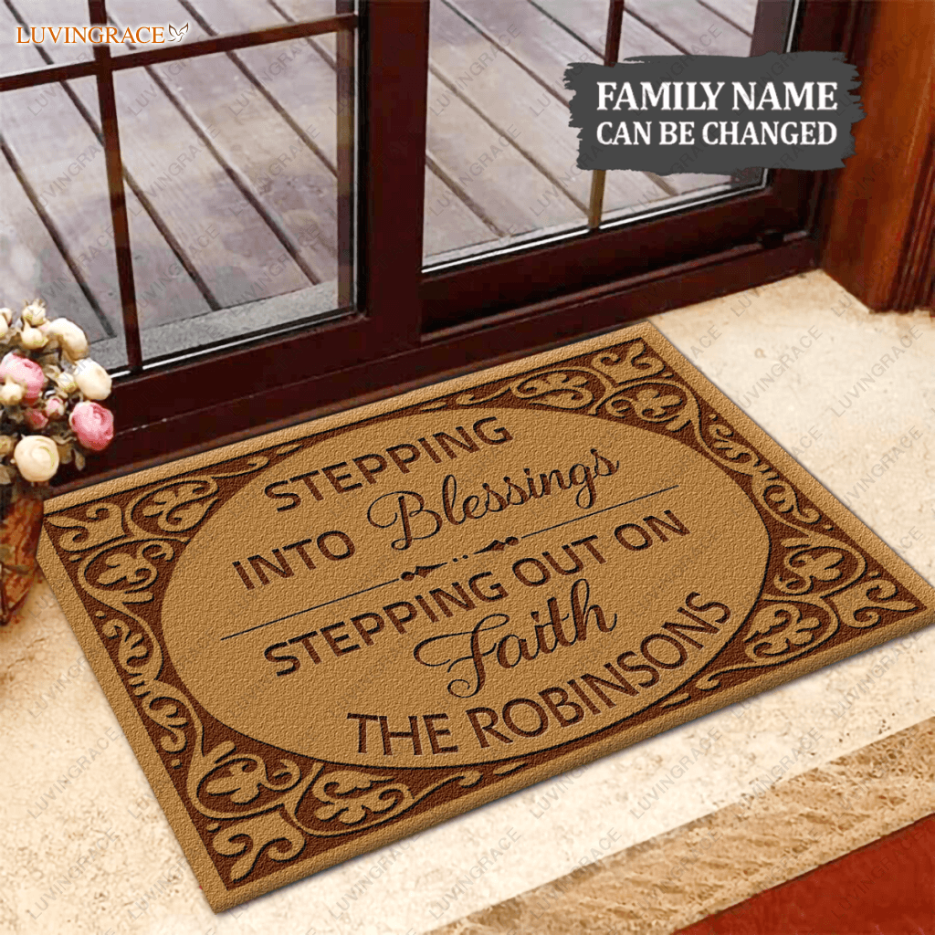 Personalized Blessing Doormat